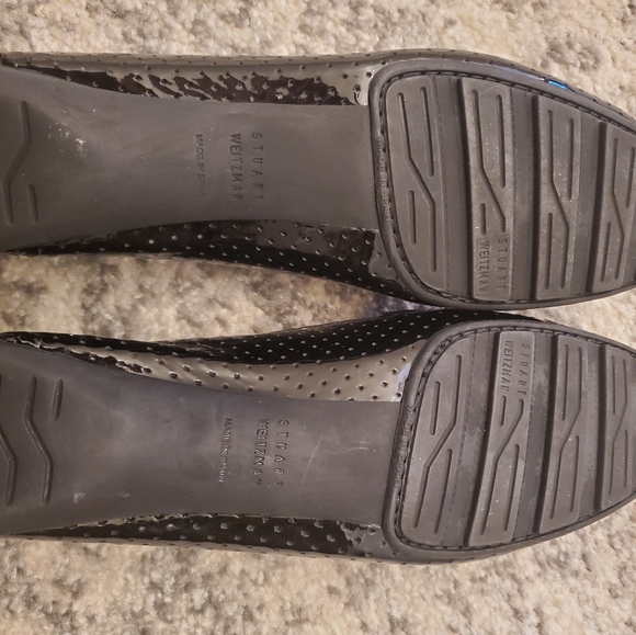 NEW! Stuart Weitzman black Patent Leather loafer - Picture 3 of 5